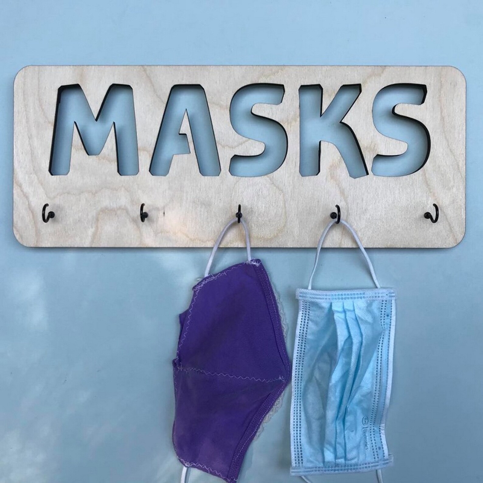 Face mask hanger custom nursery decor kids wall hooks Etsy