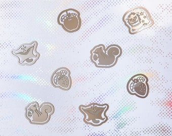 Cute Metal Bookmark, Squirrel, Strawberry, Apple, Flying Squirrel
