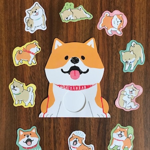 30 pieces Shiba Inu dog sticker | die cut sticker