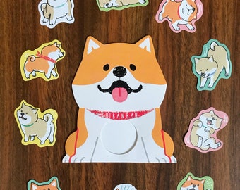 30 pieces Shiba Inu dog sticker | die cut sticker