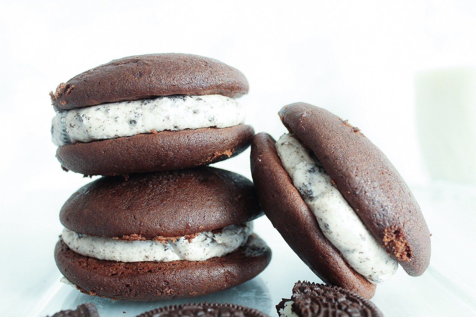 Cookies and Cream Whoopie Pies Snack Cakes Oreo Whoopie Etsy