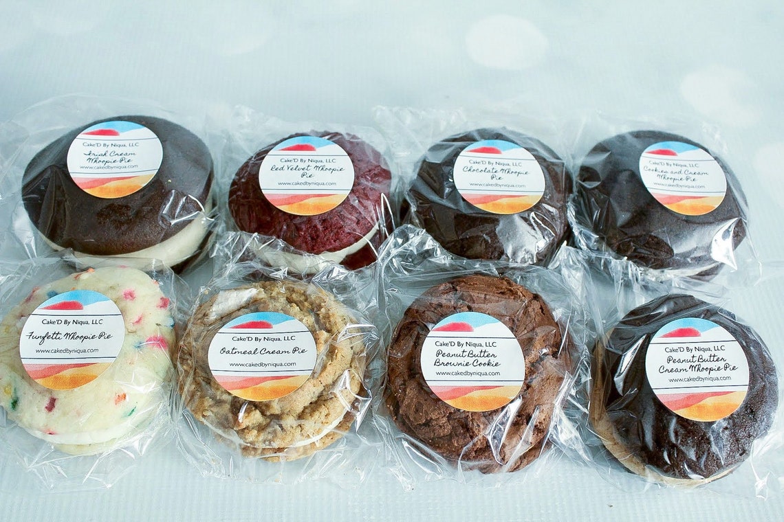 Whoopie Pie 2 Flavor Dozen Snack Cakes Whoopie Pies Holiday Etsy