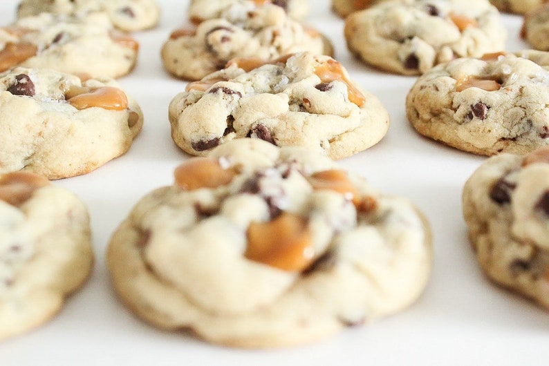 Salted Caramel Chocolate Chip Pecan Cookies Edible Gifts Etsy