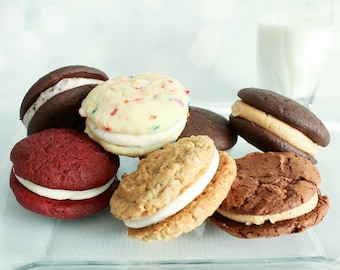 Whoopie Pie 2 Flavor Dozen, Snack Cakes, Whoopie Pies, Holiday Gifts, Cookie Gifts, Care Package, Food Gifts, Mother’s Day, Christmas