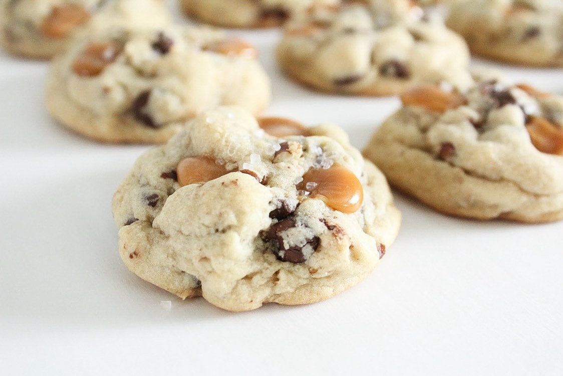 Salted Caramel Chocolate Chip Pecan Cookies Edible Gifts Etsy