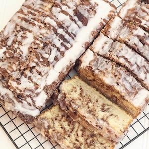Cinnamon Swirl Pound Cake, Edible Gifts, Food Gifts, Holiday Gift, Care Package, Cinnamon Loaf Cake, Christmas