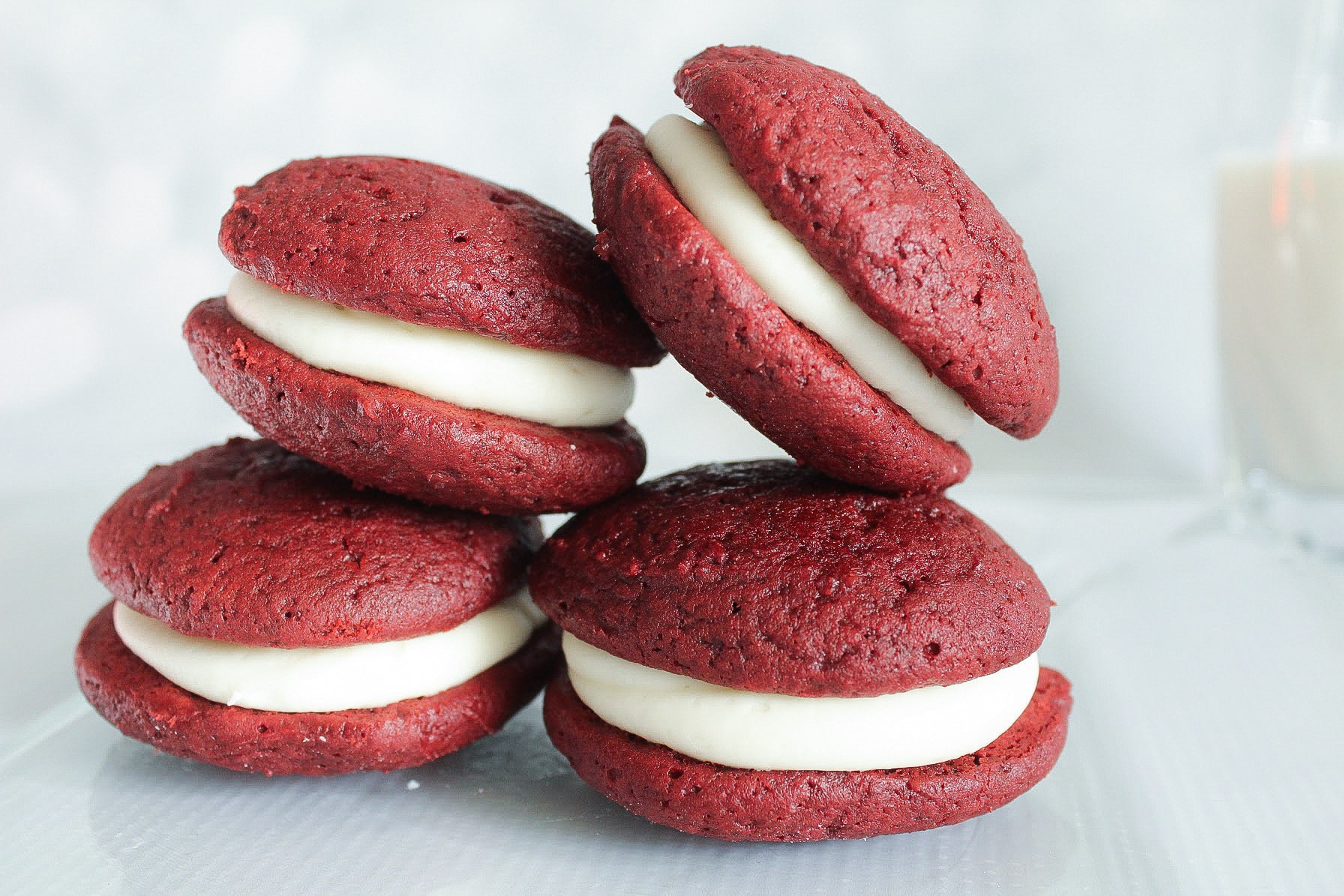 Red Velvet Whoopie Pies Snack Cakes Whoopie Pies Holiday Etsy