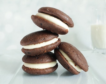 Chocolate Whoopie Pies, Whoopie Pies, Snack Cakes, Cookie Gifts, Care Package,Gift Basket, Care Package, Holiday Cookies, Christmas