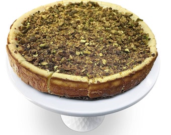 Andy Anand Pistachios Cheesecake 9" Yummy, Fresh Made in Traditional Way, Amazing-Delicious-Decadent Gourmet Food Anniversary (2 lbs)