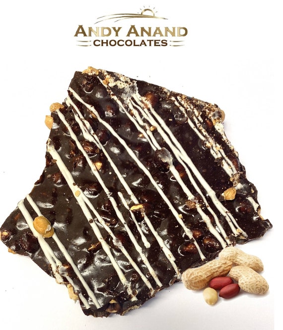 Andy Anand Sugar Free Spicy Peanut Brittle With Chocolate Keto Etsy