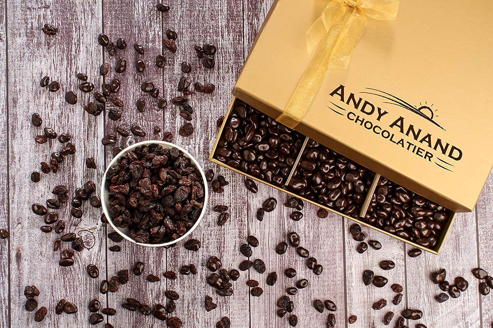 California Milk Chocolate Covered Raisins Gift Box & Greeting Etsy