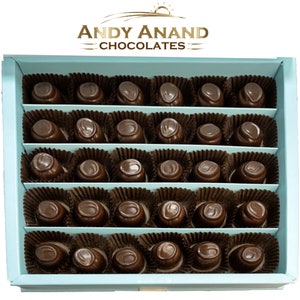 Belgian Dark Chocolate Cherry Cordials 24 Pcs By Andy Anand Delicious, Divine, Delectable Gift Box, Birthday, Valentine Christmas Holiday image 2
