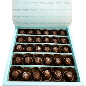 Belgian Dark Chocolate Cherry Cordials 24 Pcs By Andy Anand Delicious, Divine, Delectable Gift Box, Birthday, Valentine Christmas Holiday image 3