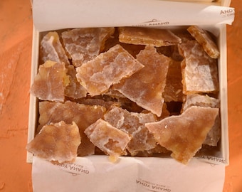 Andy Anand Sweet Old Fashioned Sugar Free Ginger Brittle with chunks of Real Ginger, Keto & Diabetic-Friendly, Vegan 1 lbs