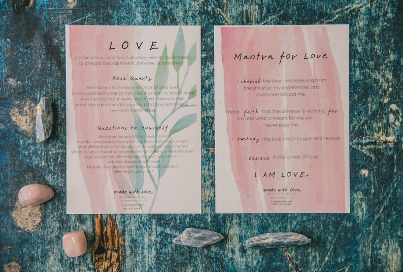 rose quartz affirmation