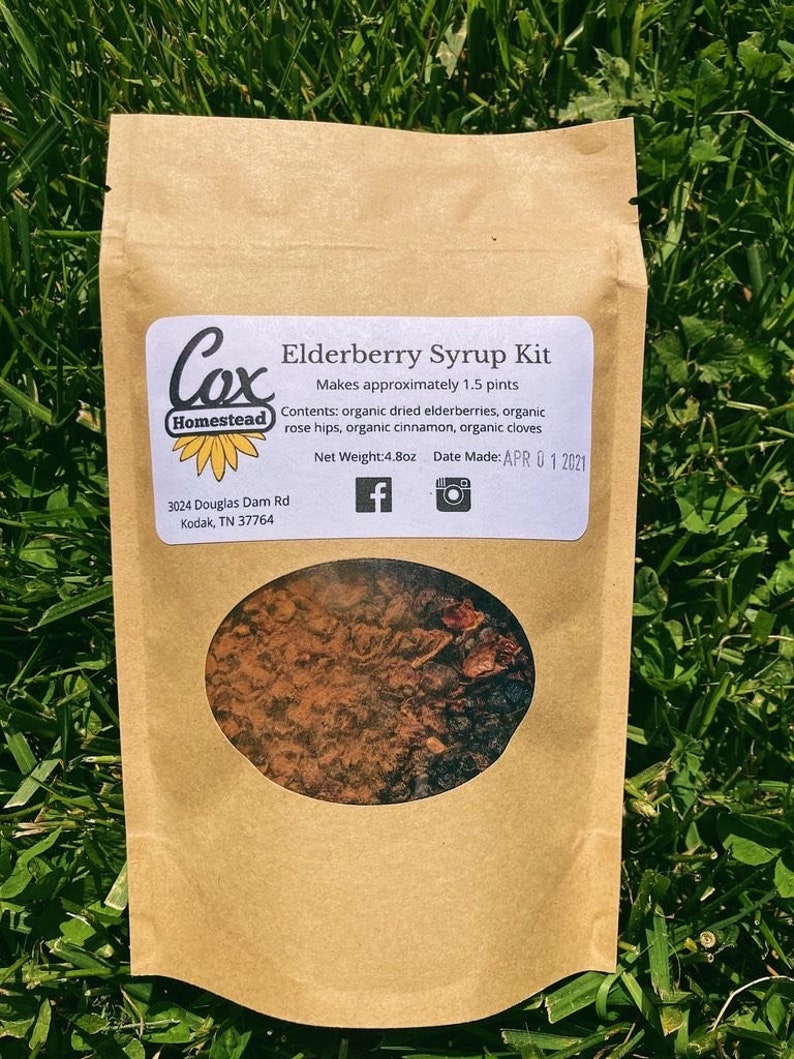 DIY Organic Elderberry Syrup Kit Etsy