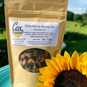 DIY Organic Elderberry Syrup Kit