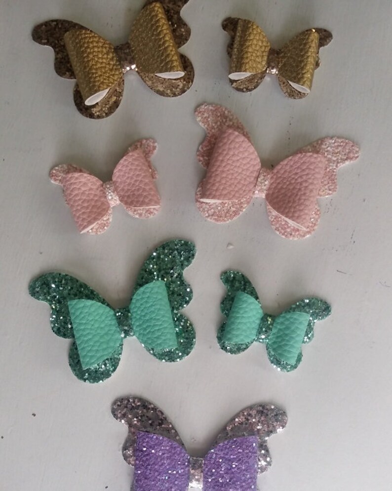 butterfly hair bow on a clip or headband