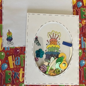 Handmade card, Greeting card, birthday card, shaker card, simple card