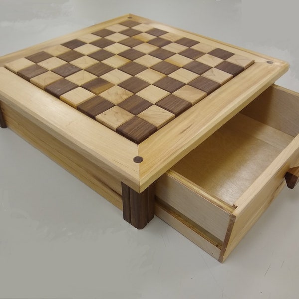 Woodworking Plans - Chess Board with drawer (digital download)