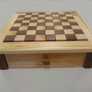 Woodworking Plans Chess Board with drawer Paper plans image 2