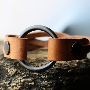 7&quot; Custom O ring Leather Bracelet, Wedding ring Holder, grief gift, widow gift, men, women, wear the ring, lost husband, braided leather