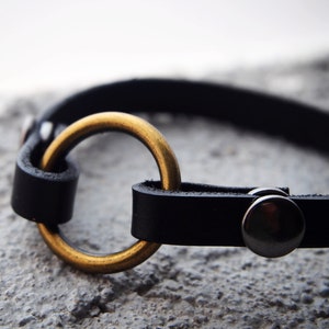 9&quot; Wear the ring Bracelet, O Ring Bracelet Holder, Real Leather O ring bracelet, Widow Bracelet, wedding, women, men, Ring, gift, Grief gift