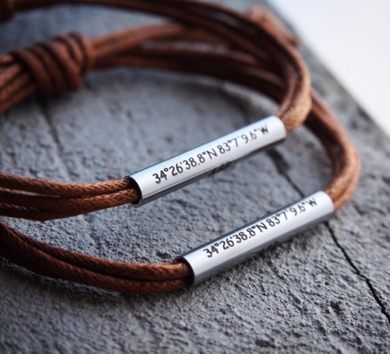 Leather distance bracelets best sale