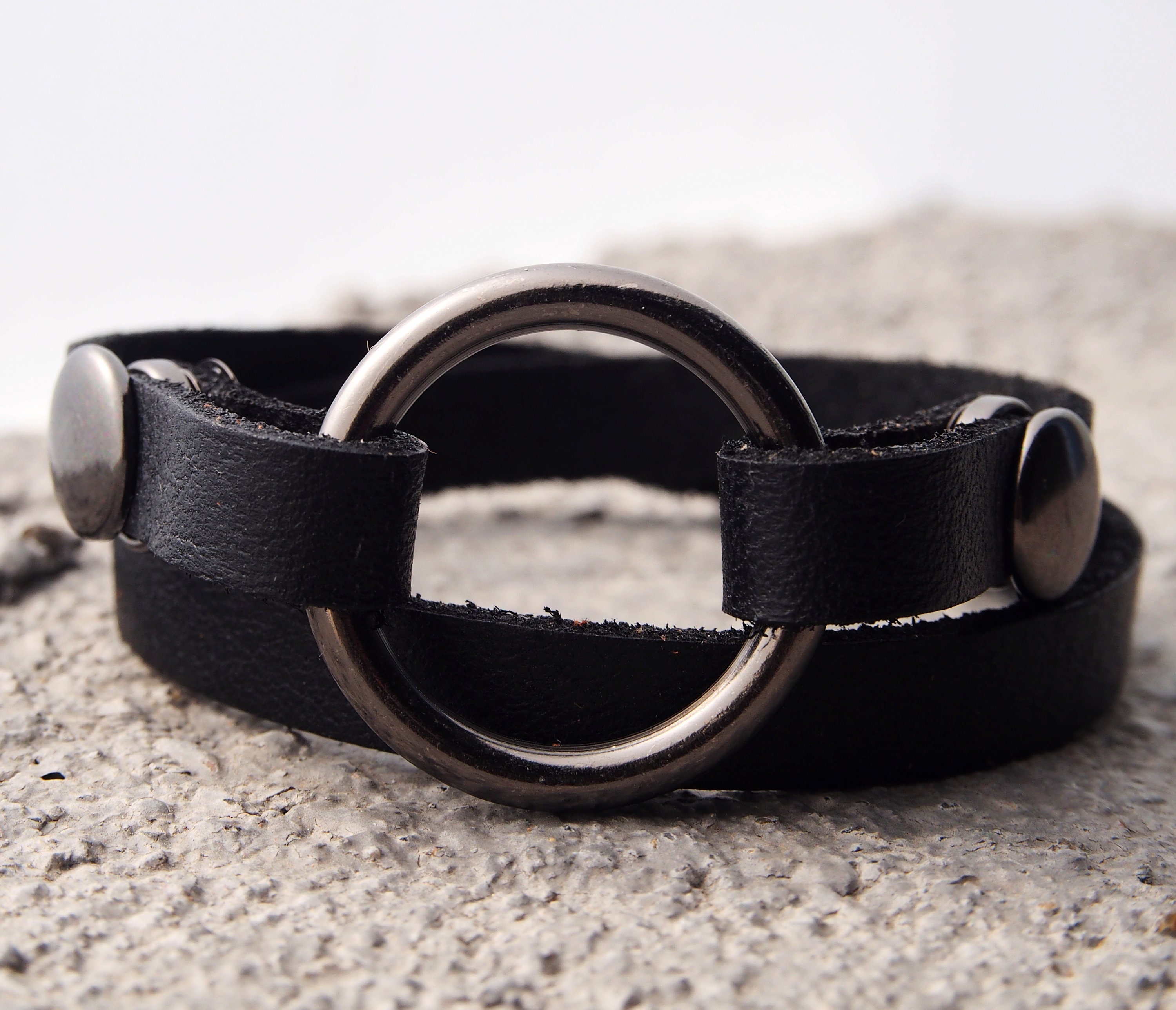 Ring Bracelet Holder, Replacement O ring Bracelet, Real Leather…