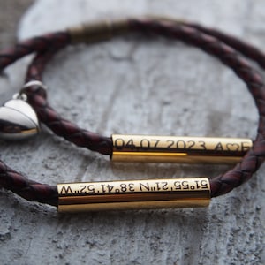 Heart LOVE/ Couples Bracelets, Mens women Anniversary bracelets, Couples Gifts, Personalized couple gift, Personalized Gift, Attractive gift