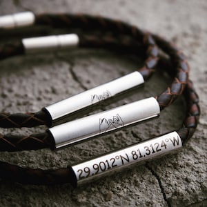 Pinky Promise Couple Bracelet, Leather Couple Bracelet, Coordinate Jewelry, Custom engraved set, Long distance relationship, Couples Gifts