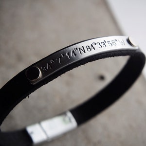 Mens Coordinates Bracelets, Gift for him, Gps Coordinates, Custom bracelets mens, long distance gift, Mens Gifts, Latitude longitude Gifts