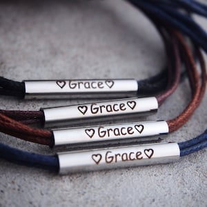 Grace Personalized Bracelet, Grace, Membership Gifts, Custom Engraved Bracelets, Best friends gifts, Co-worker bracelet, Personal bracelets
