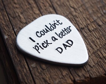 I couldn't pick a better DAD guitar picks for husband gifts for daddy, custom mens gift, Fathers day Gifts, Personalized gifts for mens gift