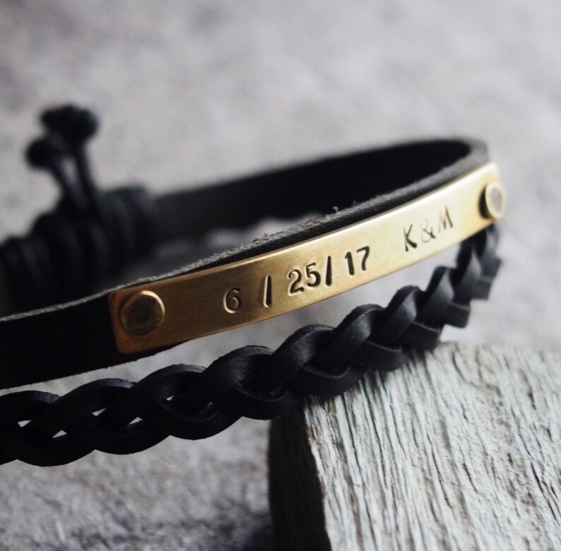 Leather bracelet for boyfriend Clearance