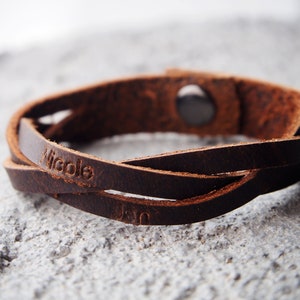 Echtes geflochtenes Lederarmband, geflochtenes Lederarmband Kinder, Geschenk für ihn, handgemachtes geflochtenes Lederarmband, Herrenschmuck, Ehemann