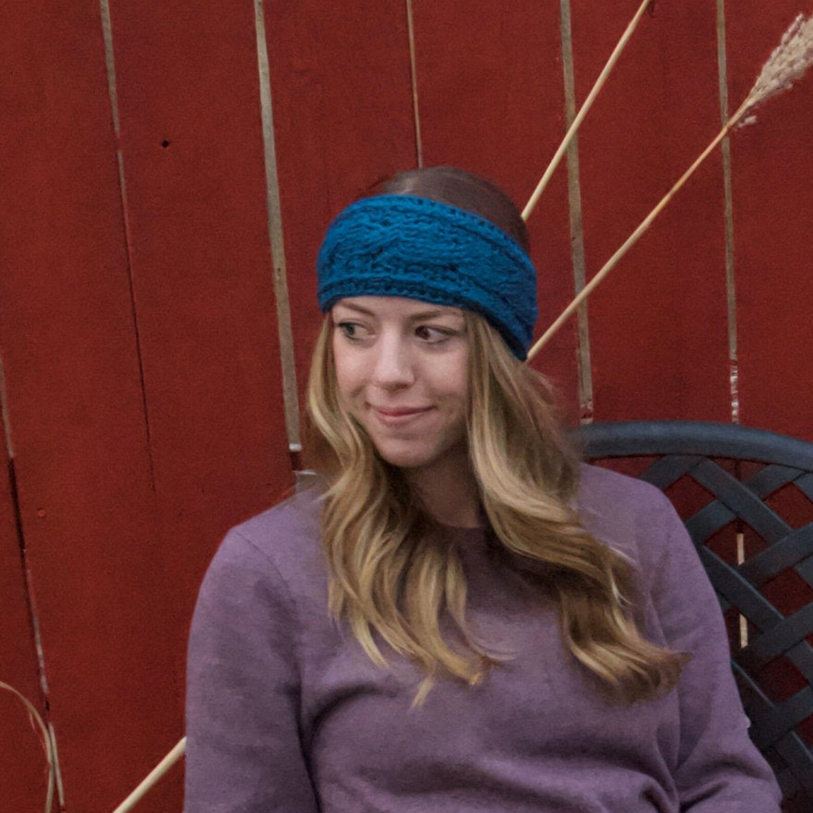 Winter Headband Blue Etsy