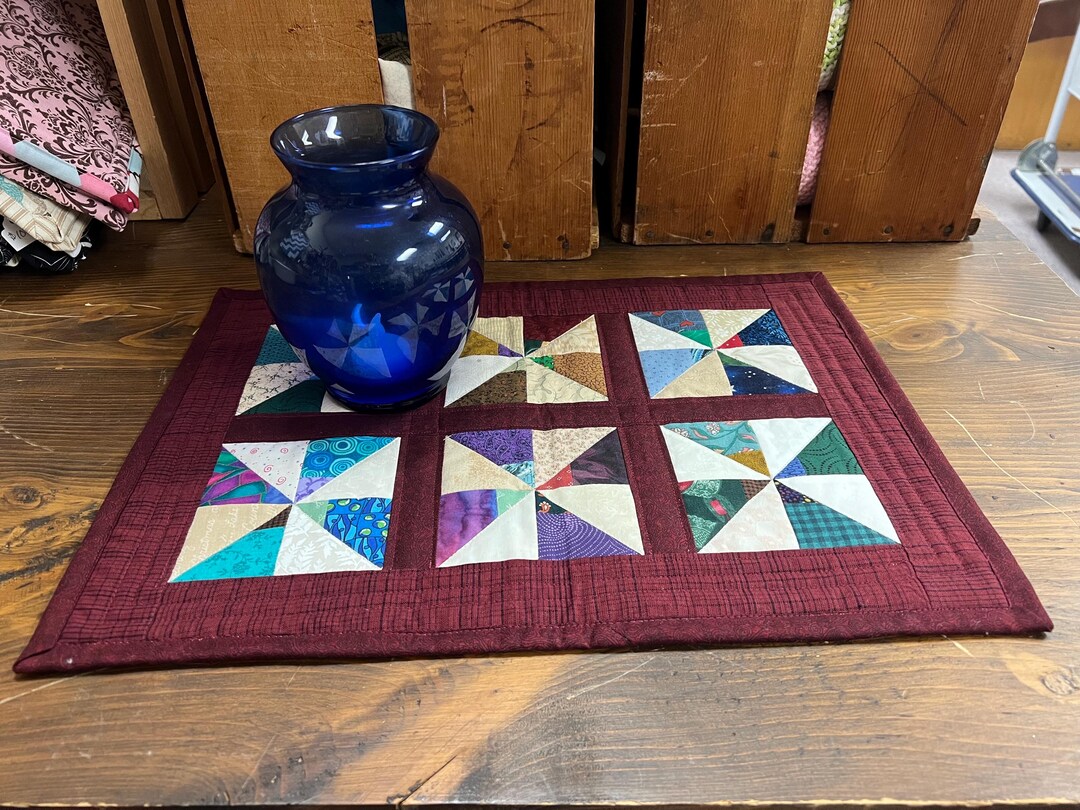 Red Patchwork Table Runner Patchwork Table Runner for Every Day in Red - Etsy