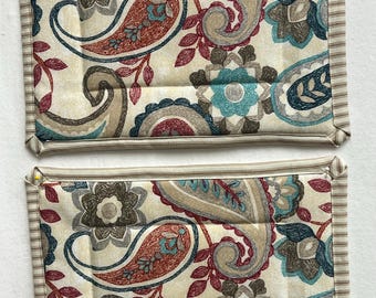 Insulated Casserole Hot Pads, Xtra-large Hot Pad, Quilted Large Hot Pad, Cookie Sheet Hot Pad, Quilted Trivet - 9x13, Pair