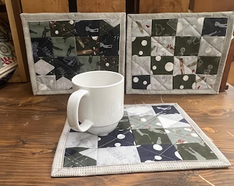 Golf Themed Mug Rug, Toilet Tank Toppers, Candle Mat, Snack Mat