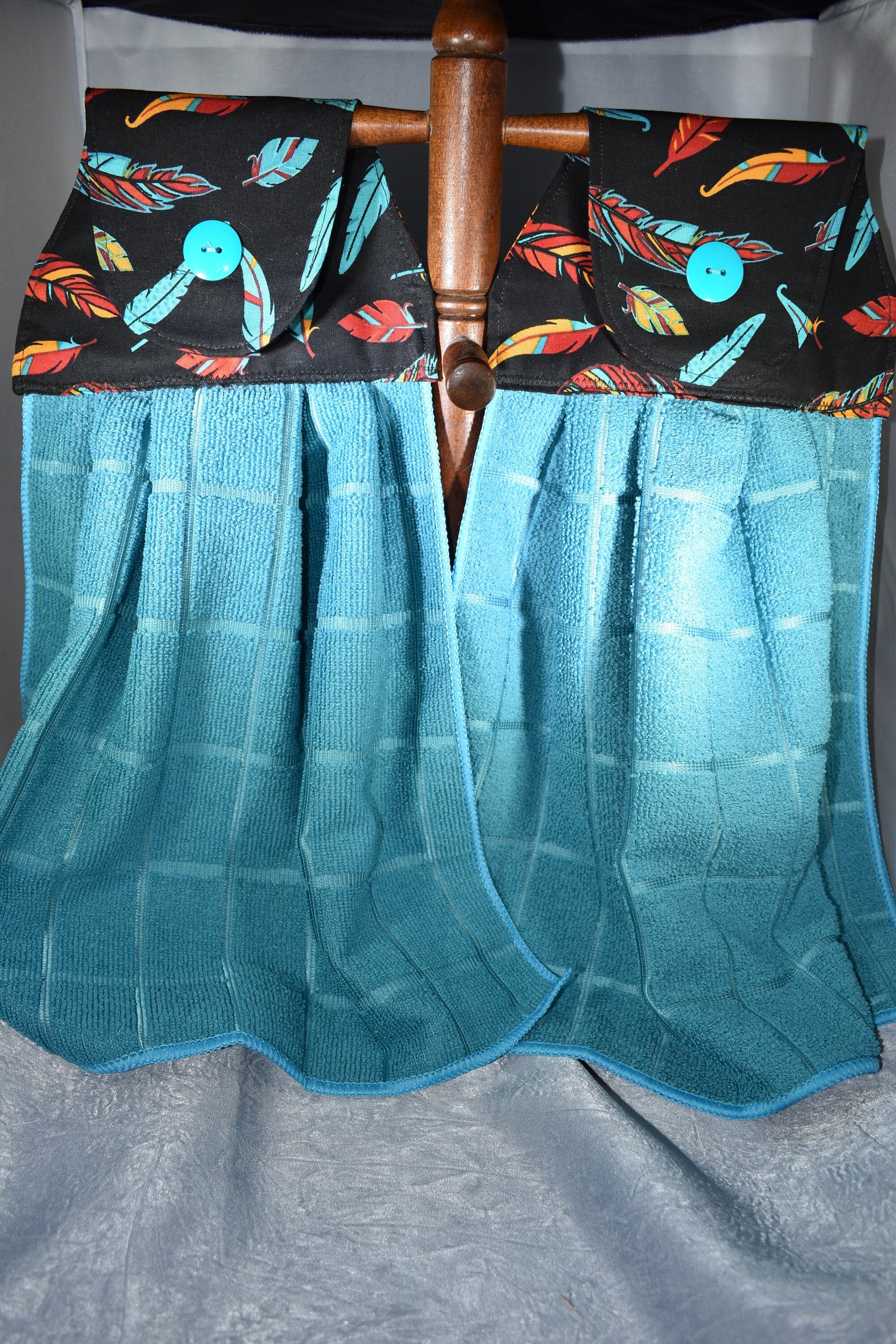 Toalla de cocina colgante Suroeste con plumas Toalla | Etsy