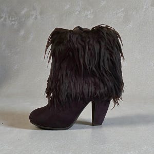 Black Bear Faux Fur Boot Cuffs image 1