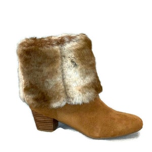 Chinchilla Faux Fur Boot Cuffs