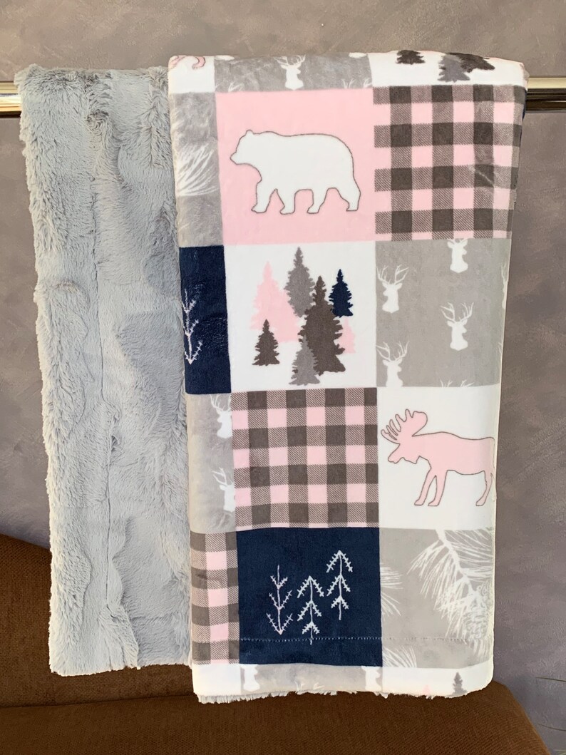 Handmade Luxury MINKY Blanket Minky Blanket Cabin Quilt Etsy