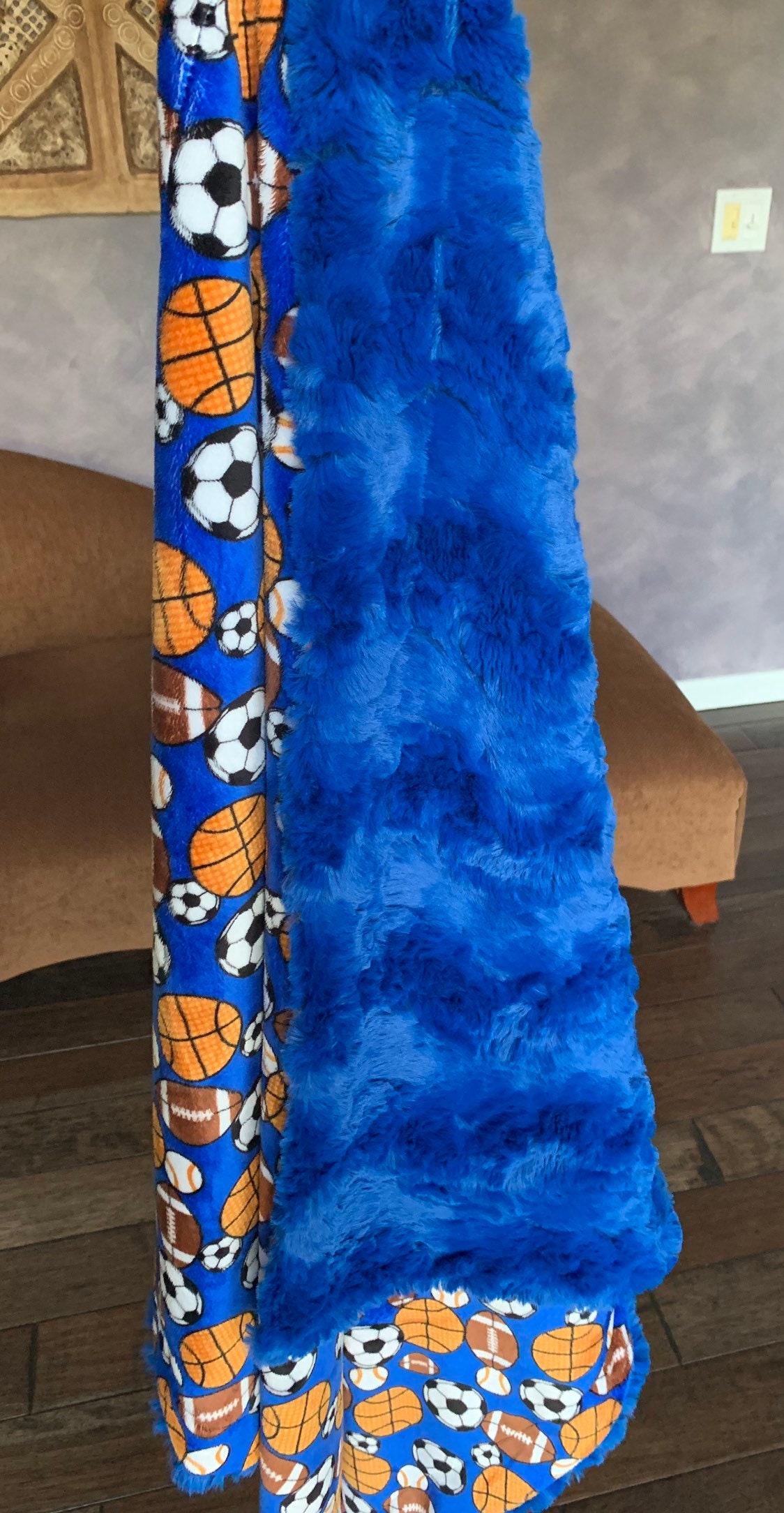 Handmade Luxury MINKY Blanket Minky Blanket All Sports and Etsy Ireland