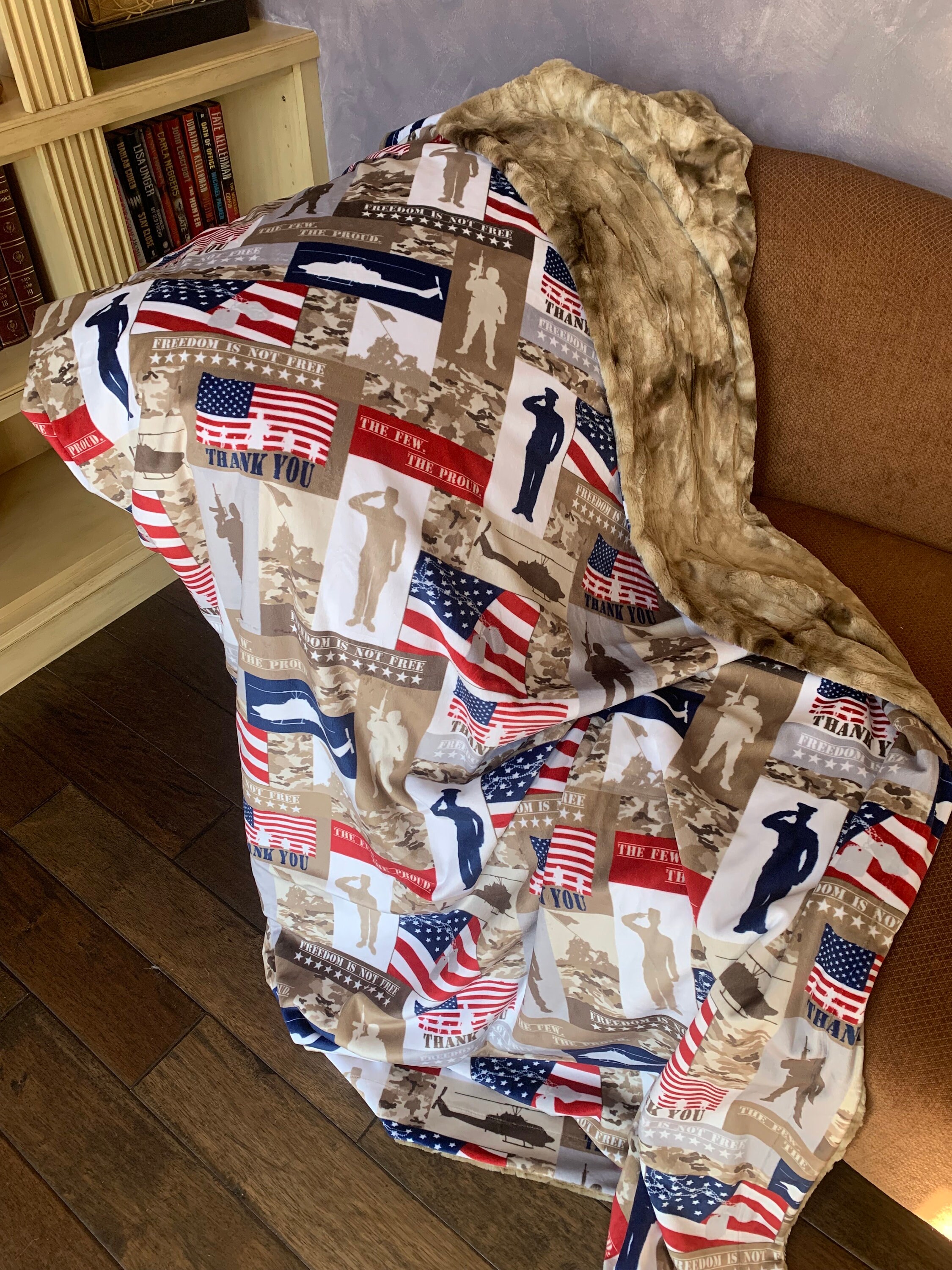 Minky couture monster zbyt blanket