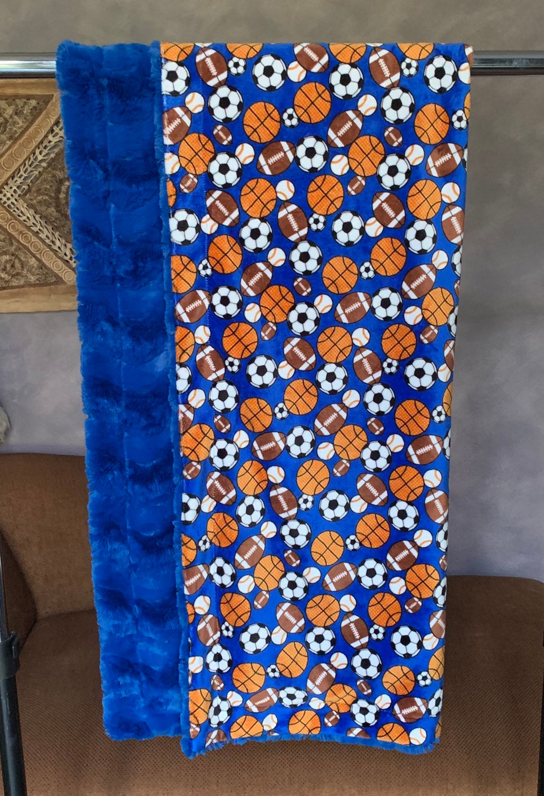 Handmade Luxury MINKY Blanket Minky Blanket All Sports and Etsy Ireland