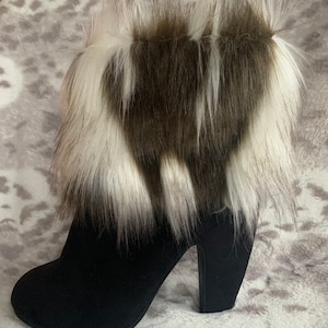 Tibetan Sand Fox Ivory/Beige Faux Fur Boot Cuffs