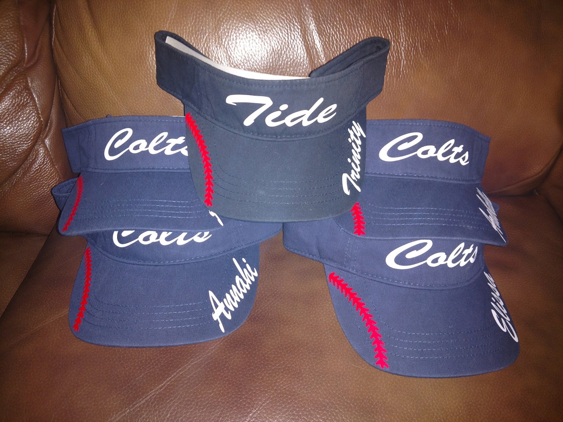 Personalized Team Softball Sun Visors Customized Baseball Etsy Canada