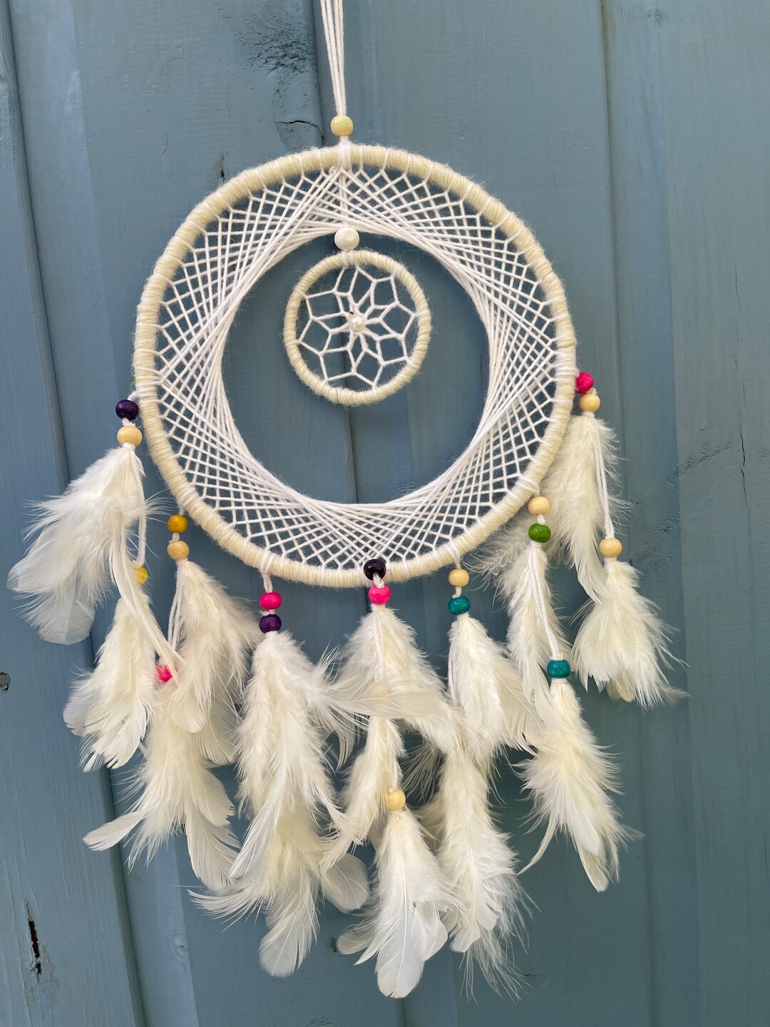 DREAMCATCHER ローブ Amazon.com: OMA Chakra Rainbow Dream Catcher, Tree of Life